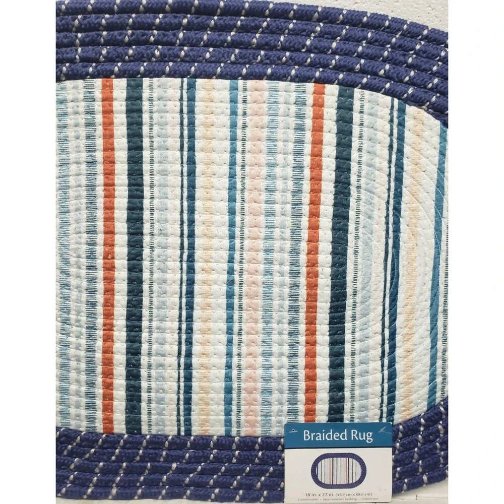 Oval Braided Kitchen Accent Rug (18